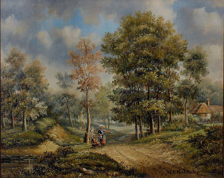 Barend Cornelis Koekkoek Walk in the woods